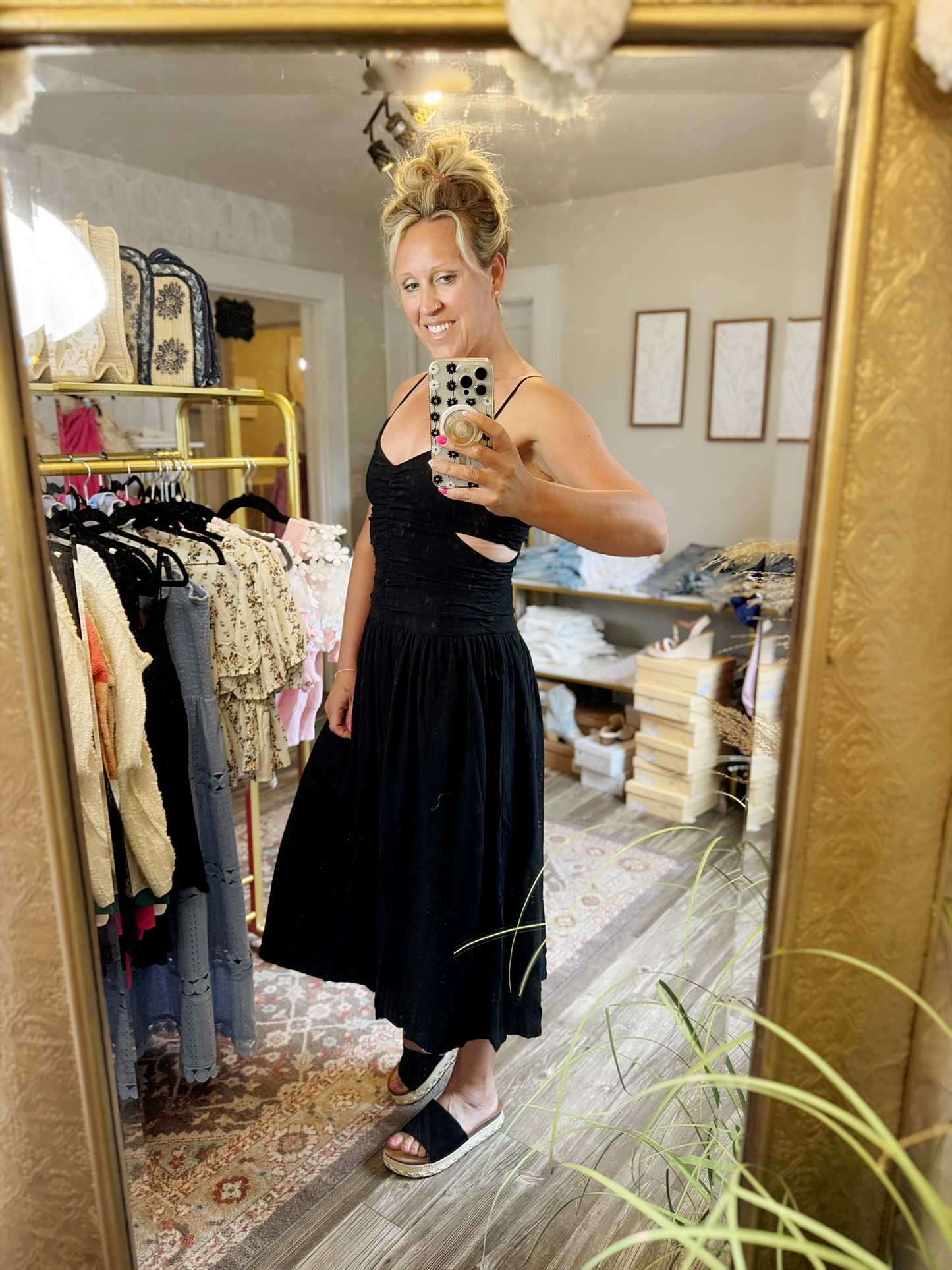 Black Cut Out Dress