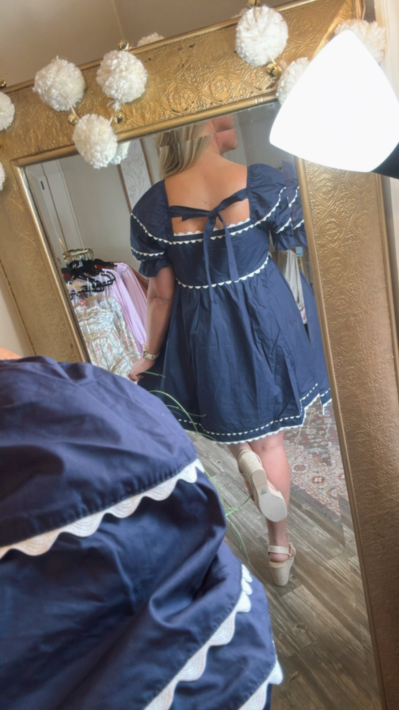Navy Detailed Dress