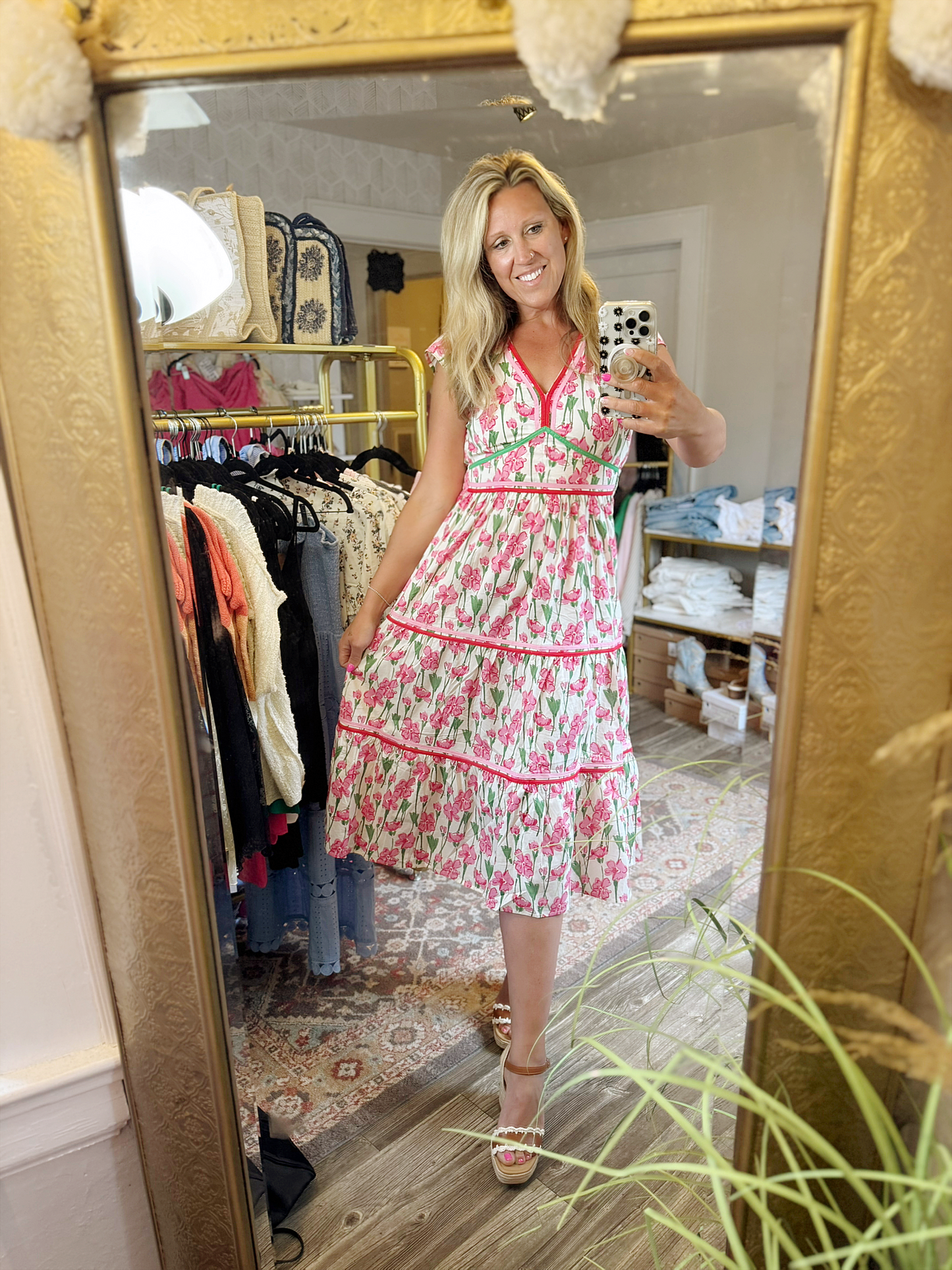 Pink Poplin Dress