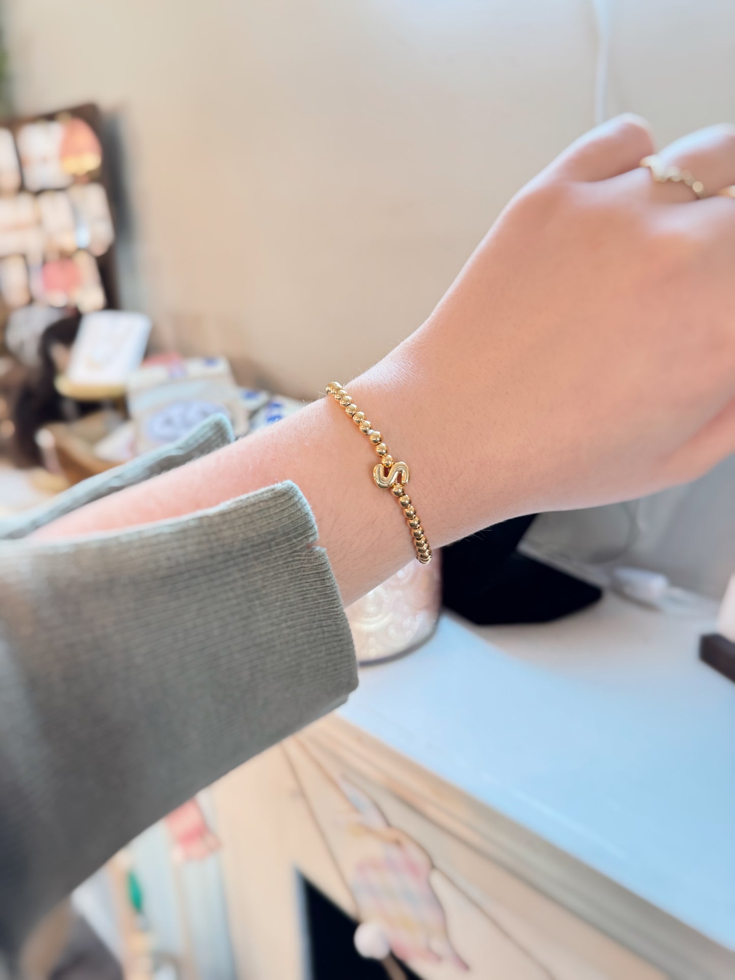 Bubble Letter Bracelet