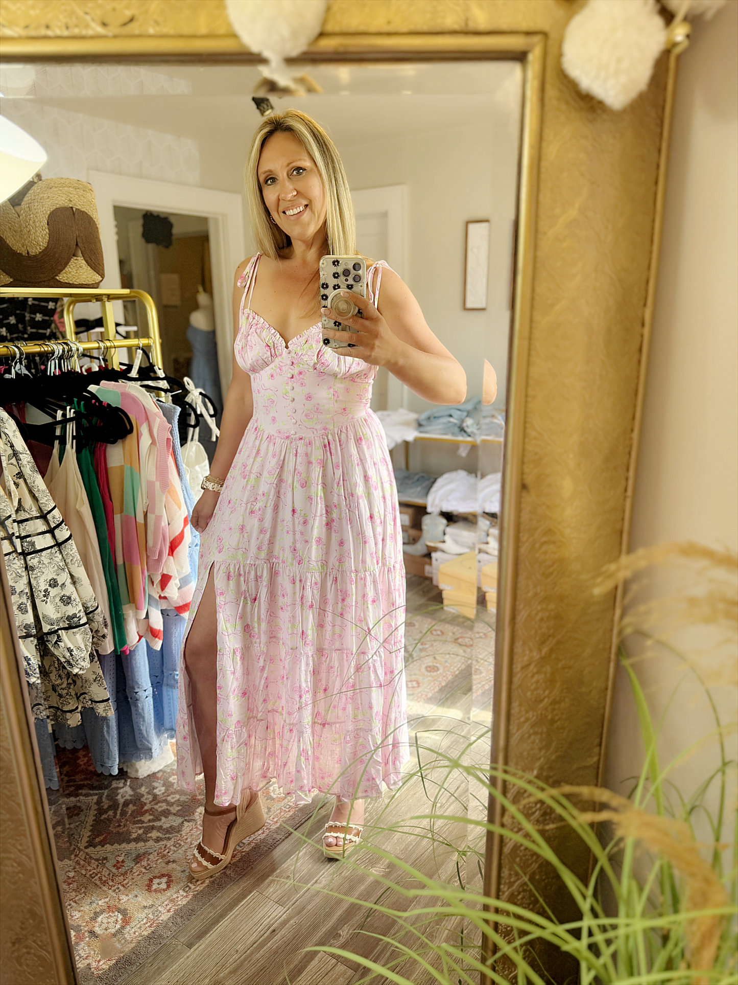 Pink Floral Dress