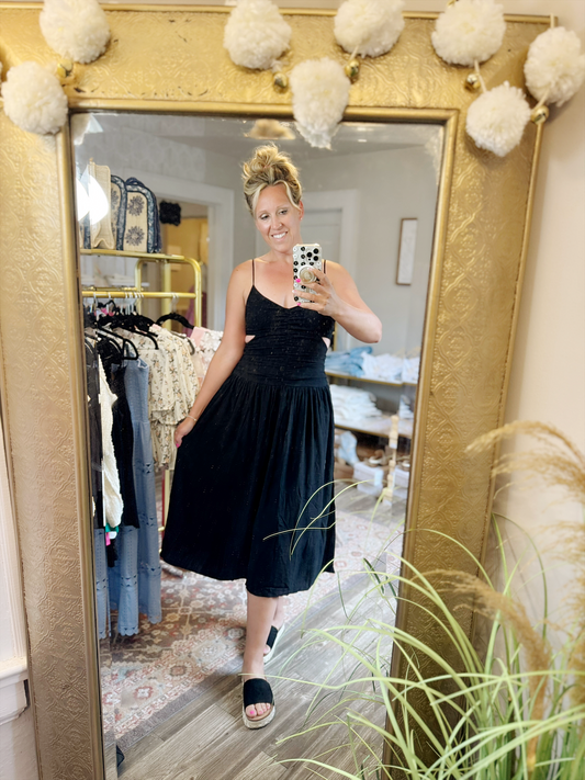 Black Cut Out Dress