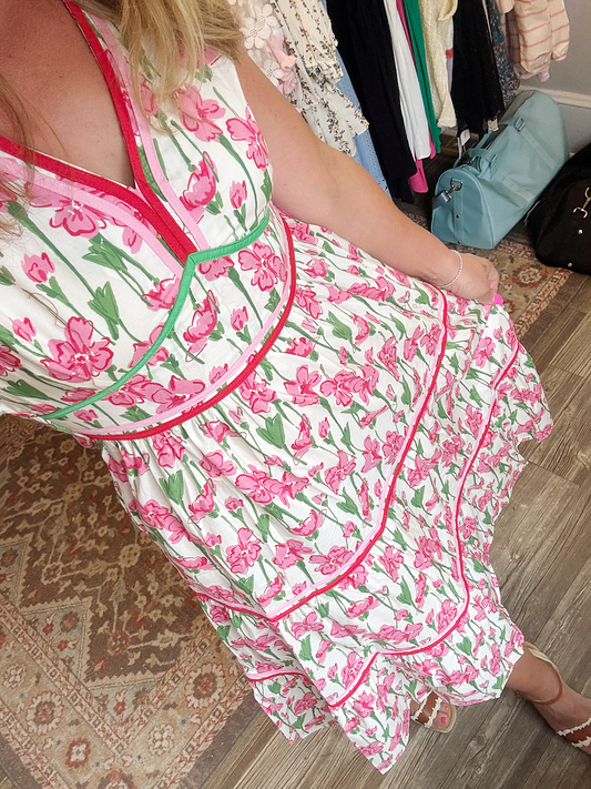 Pink Poplin Dress